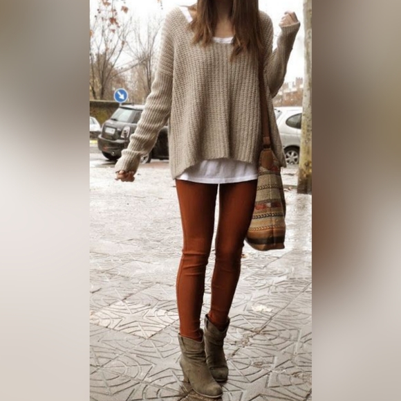 H&M L.O.G.G. Skinny Jeans - Rust Colour - Picture 5 of 5